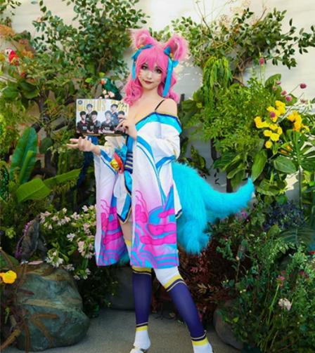 英雄联盟lol阿狸cos灵魂莲华灵魂莲花九尾妖狐大全